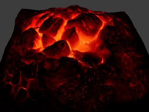 lava rock 3D मॉडल