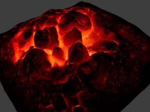 pierre de lave Modèle 3D