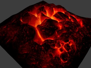 lava rock 3D मॉडल