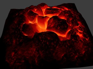 lava rock 3D मॉडल
