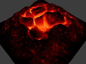 lava rock 3D मॉडल