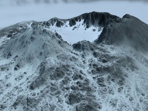 snow mountain Modello 3D