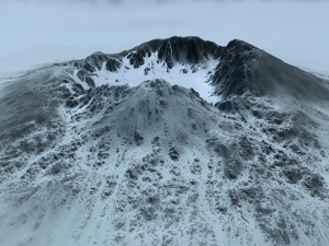 snow mountain Modello 3D