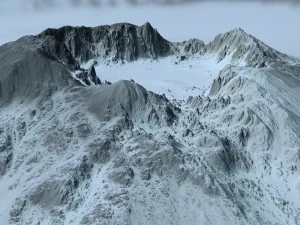 snow mountain 3D Model