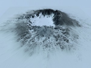 snow mountain Modello 3D
