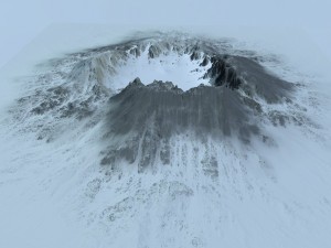 snow mountain Modello 3D