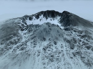 snow mountain Modello 3D