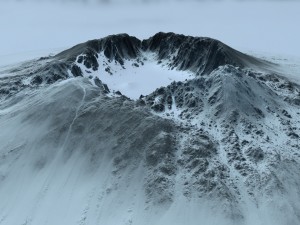 snow mountain Modello 3D