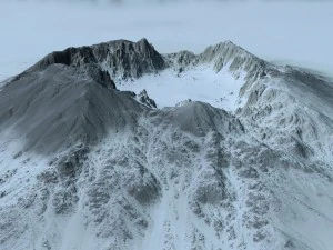 snow mountain 3D Model
