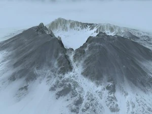 snow mountain 3D Model