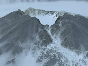snow mountain 3D Model
