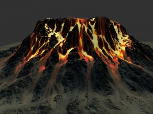 volcano mountain 3D Model