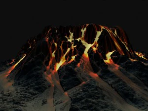 volcano mountain 3D Model