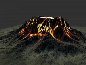 volcano mountain 3D Model
