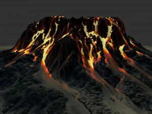 volcano mountain 3D Model