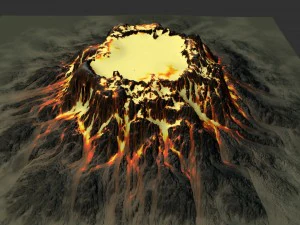 volcano mountain 3D Model