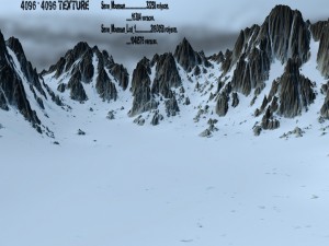 snow mountain Modèle 3D