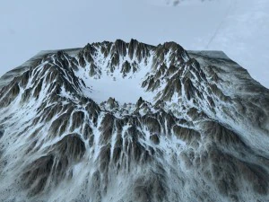 snow mountain 3D Model