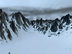 snow mountain 3D Model