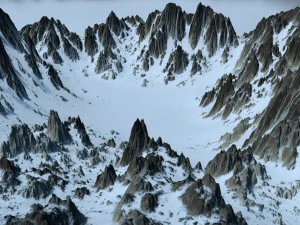 snow mountain 3D Model