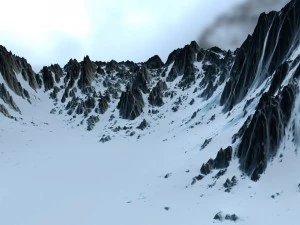 snow mountain 3D Model