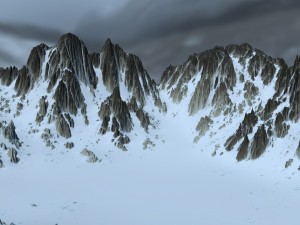 snow mountain 3D-Modell