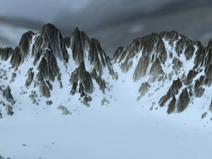 snow mountain 3D Model