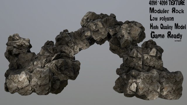 rock Model 3D .c4d .max .obj .3ds .fbx .stl .blend 