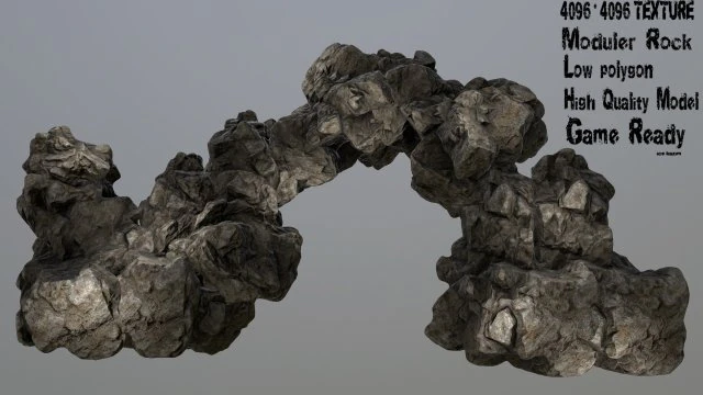 rock 3D Model .c4d .max .obj .3ds .fbx .stl .blend 