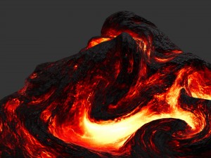 lava rock Model 3D