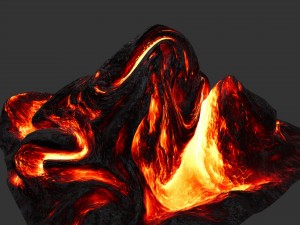 lava rock Model 3D