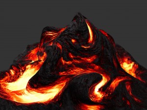 lava rock Model 3D