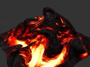 lava rock Model 3D