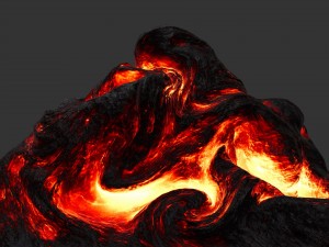 lava rock Model 3D