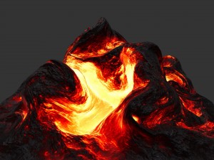 lava rock Model 3D