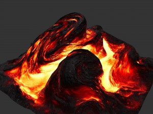 lava rock Model 3D
