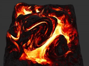 lava rock Model 3D