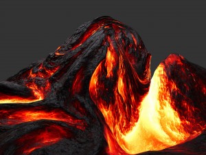 lava rock Model 3D