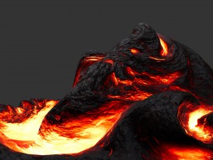 lava rock Model 3D