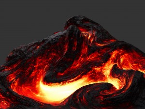 lava rock Model 3D