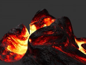 lava rock Model 3D