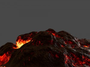lava rock Model 3D