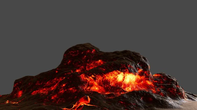 lava rock 3D Model .c4d .max .obj .3ds .fbx .stl .blend 
