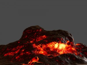 lava rock 3D मॉडल