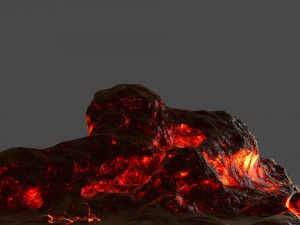 lava rock 3D 模型