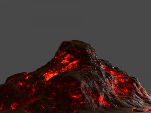 lava rock 3D 模型