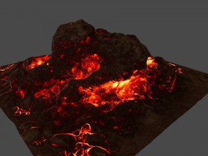 lava rock 3D 模型
