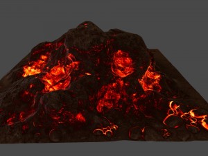 lava rock 3D 模型