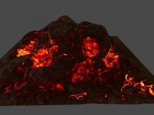 lava rock 3D Model