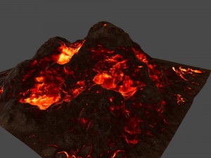 lava rock 3D 模型